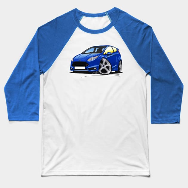 Ford Fiesta ST (Mk7) Caricature Car Art Baseball T-Shirt by y30man5